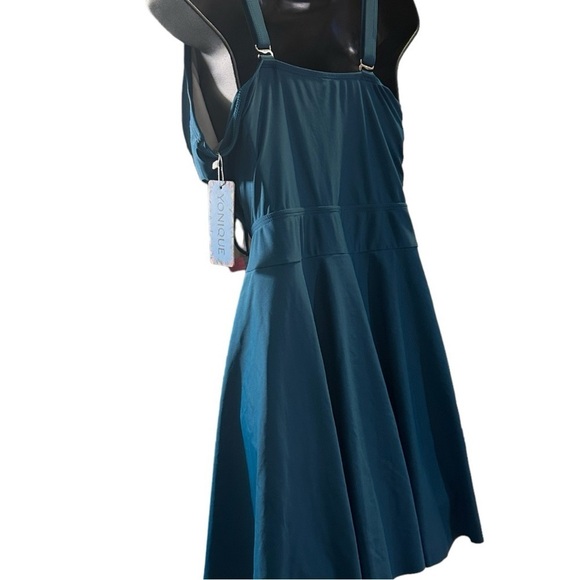 Yonique Chic Teal One-Piece Swimsuit-NWT - Picture 6 of 9